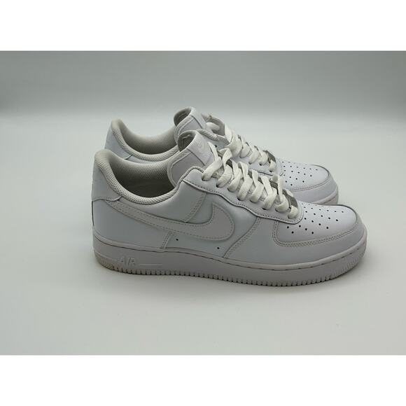 Nike Air Force 1 Men 12 Shoes Triple White DD8959-100 Athletic Sneaker Lace Up - Picture 4 of 7